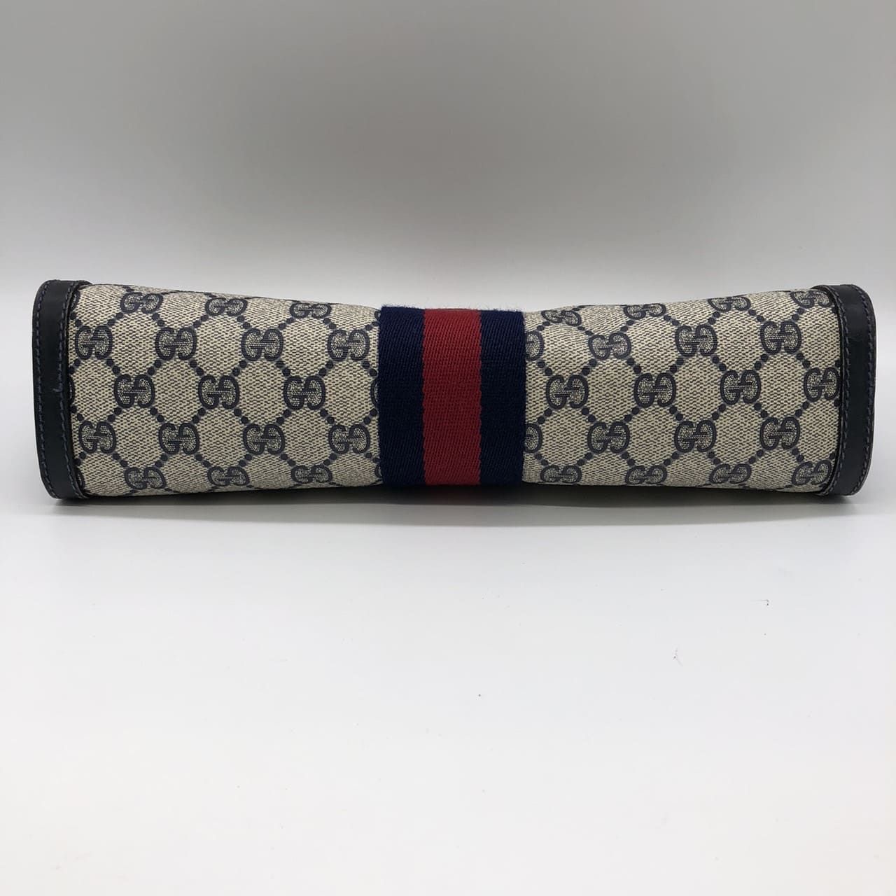  GUCCI グッチ クラッチバッグ セカンドバッグ ポーチ GGスプリーム シェリー ネイビー レディース メンズ ヴィンテージ ファッション クラッチバッグ バッグ