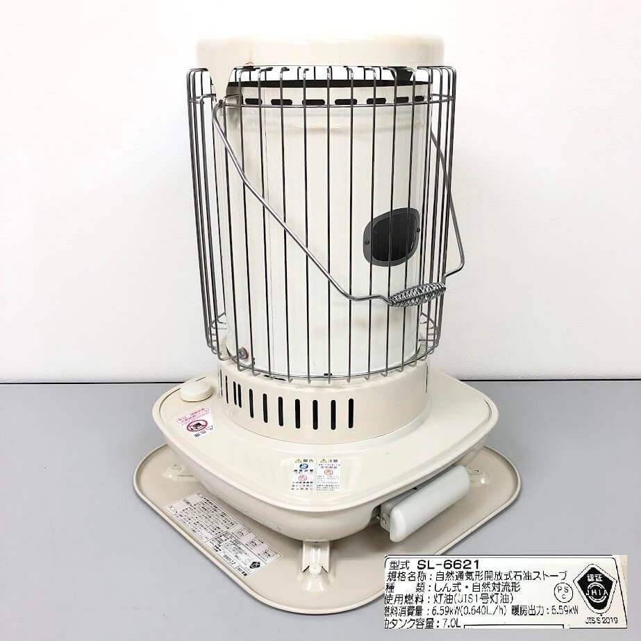 ss8081 【中古】 コロナ しん式石油ストーブ SL-6621 オフホワイト