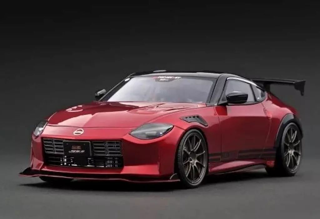 ミニカー 1 18 TOP SECRET Fairlady Z RZ 34 レッドメタリック IG 3387
