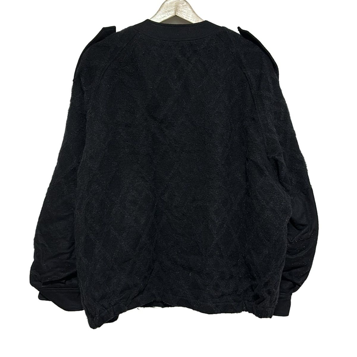 THE RERACS リラクス 長袖カットソー サイズF レディース - 黒×ダークグレー Vネック