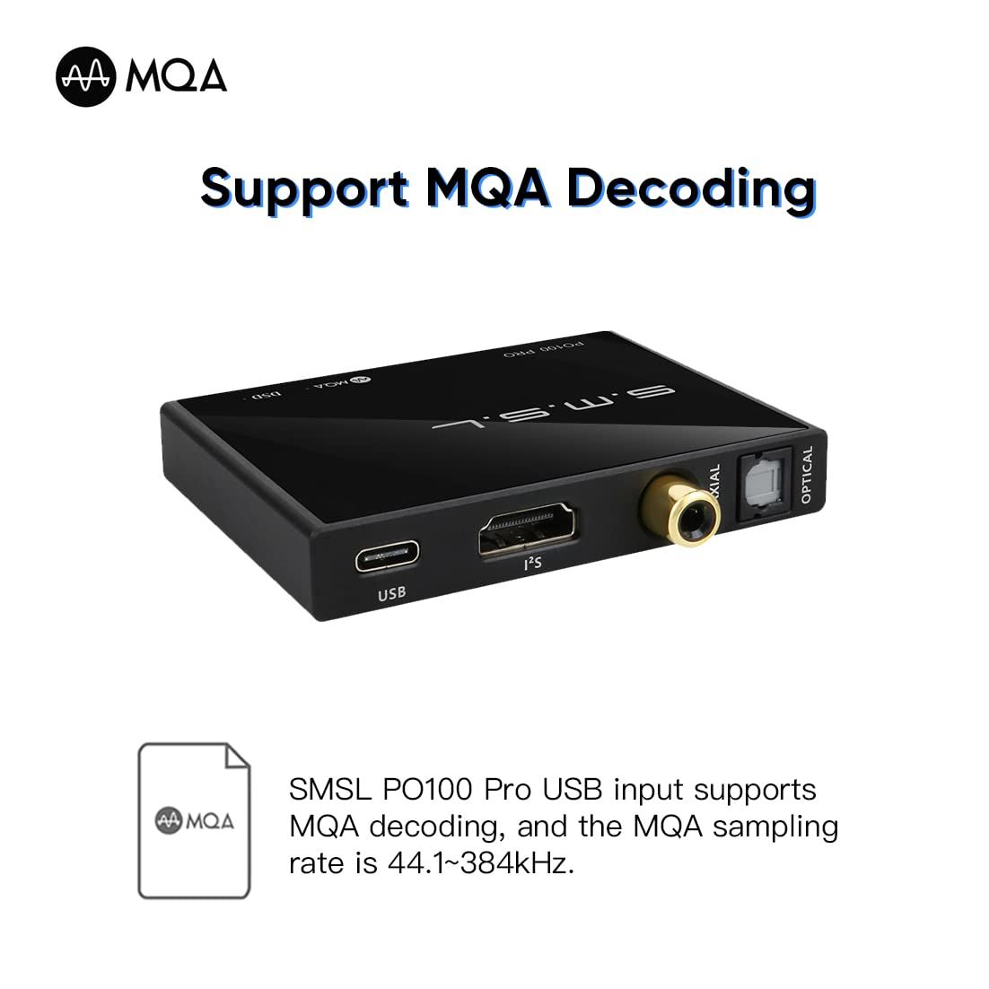 SMSL PO100 PRO MQA DDC XMOS XU316 デジタルアナログ オーディオ