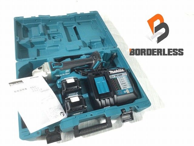 makita マキタ 18V 100mm 充電式ディスクグラインダ GA404DRGXN 青 ブルー バッテリ2個 6.0Ah 充電器 ケース118573