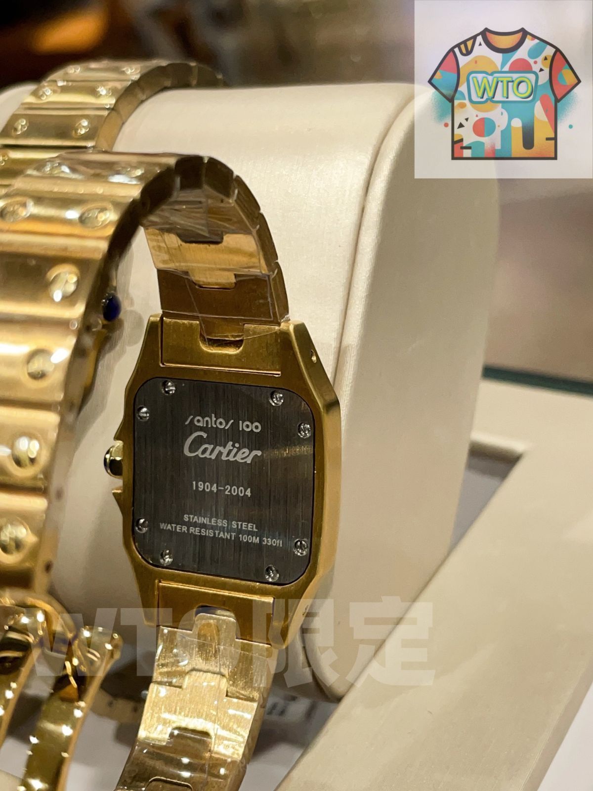  WTO通販 Cartier カルティエ レトロサントスシリーズ 精密なブラッシング加工を特徴とする WTO輸入 SVZ 91 腕時計(デジタル) 時計