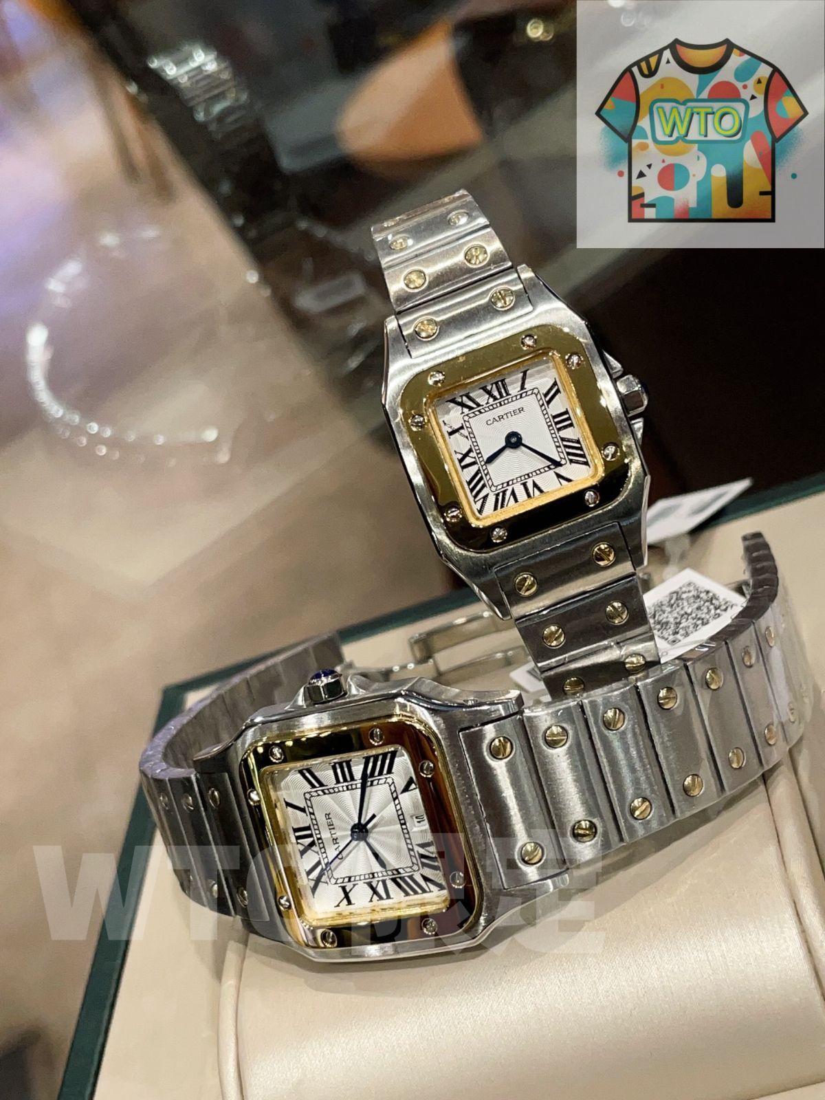 今日 Cartier カルティエ レトロサントスシリーズ 精密なブラッシング加工を特徴とする