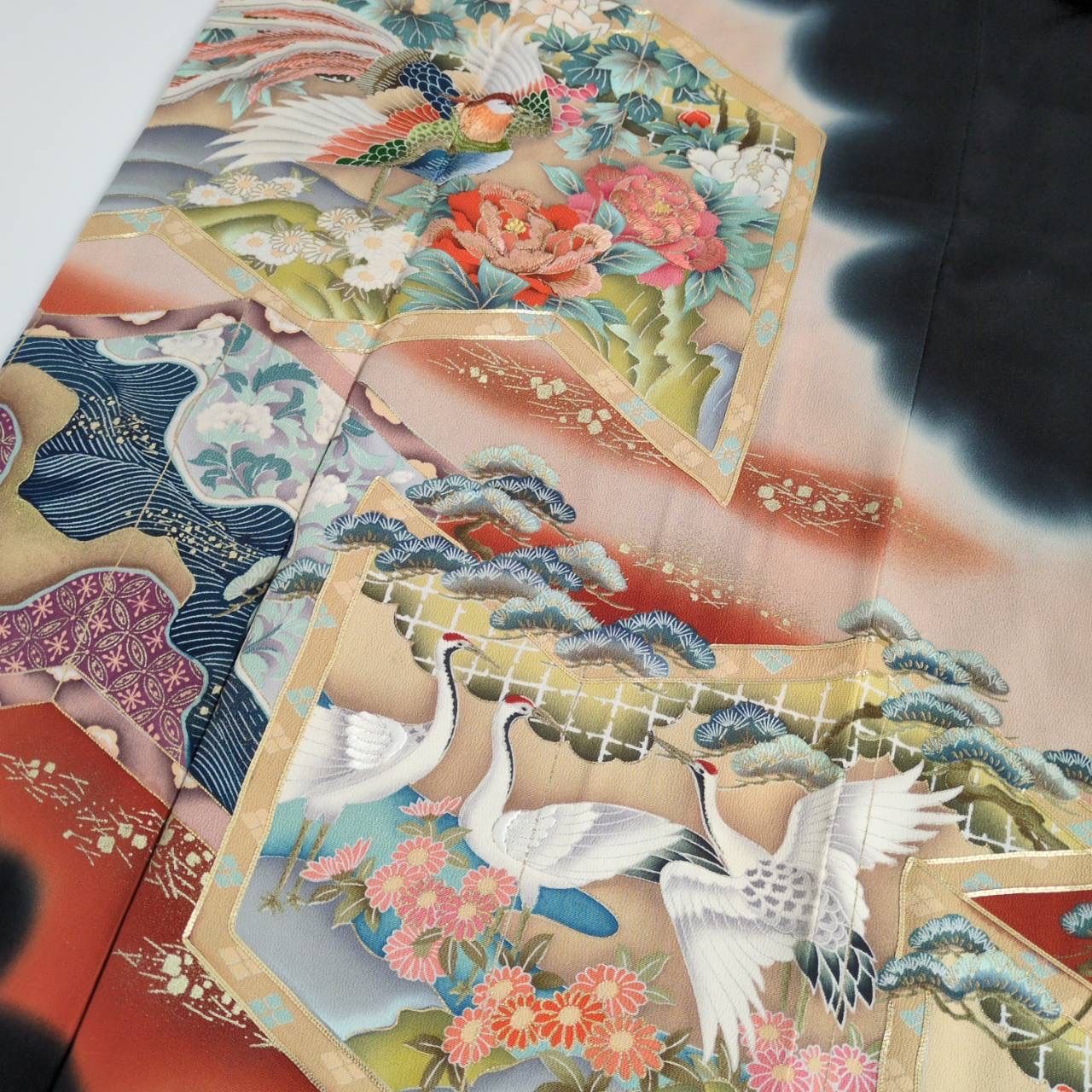 正絹　小紋　作家物 着物#色無地#正絹#作家物#一つ紋 作家物 一つ紋色無地