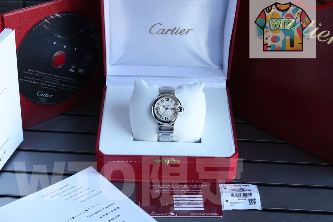 WTO通販 CARTIER カルティエ バロンブルー トップ 自動機械 316 ステンレススチール製-WTO輸入-CMK34