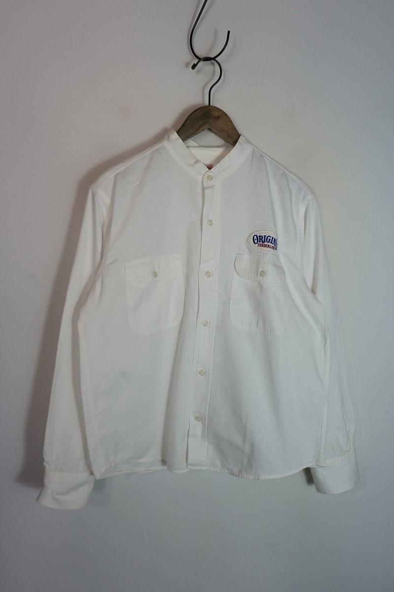 正規 TENDERLOIN テンダーロイン ノーカラー ワッペン ポケット 長袖