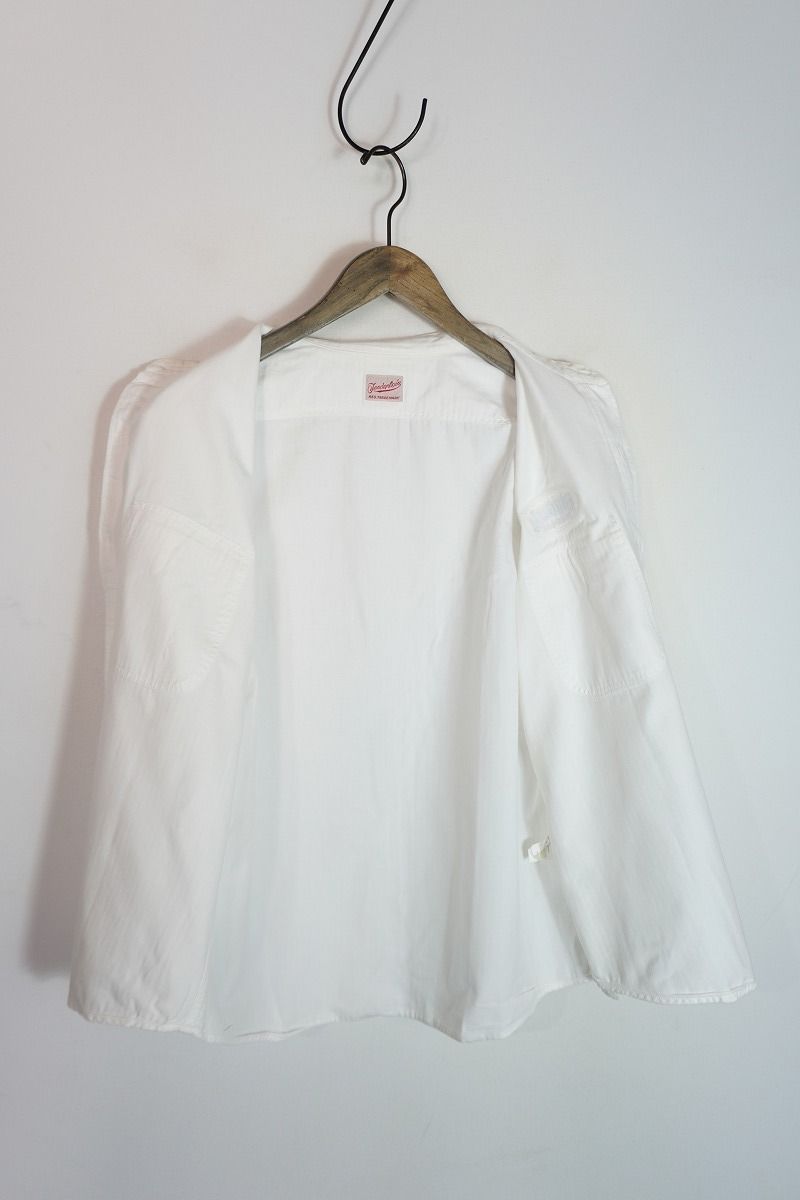 Tenderloins 長袖シャツ ホワイト　テンダーロイン 送料込み 即決 TENDERLOIN テンダーロイン バックロゴ 刺繍 フロント