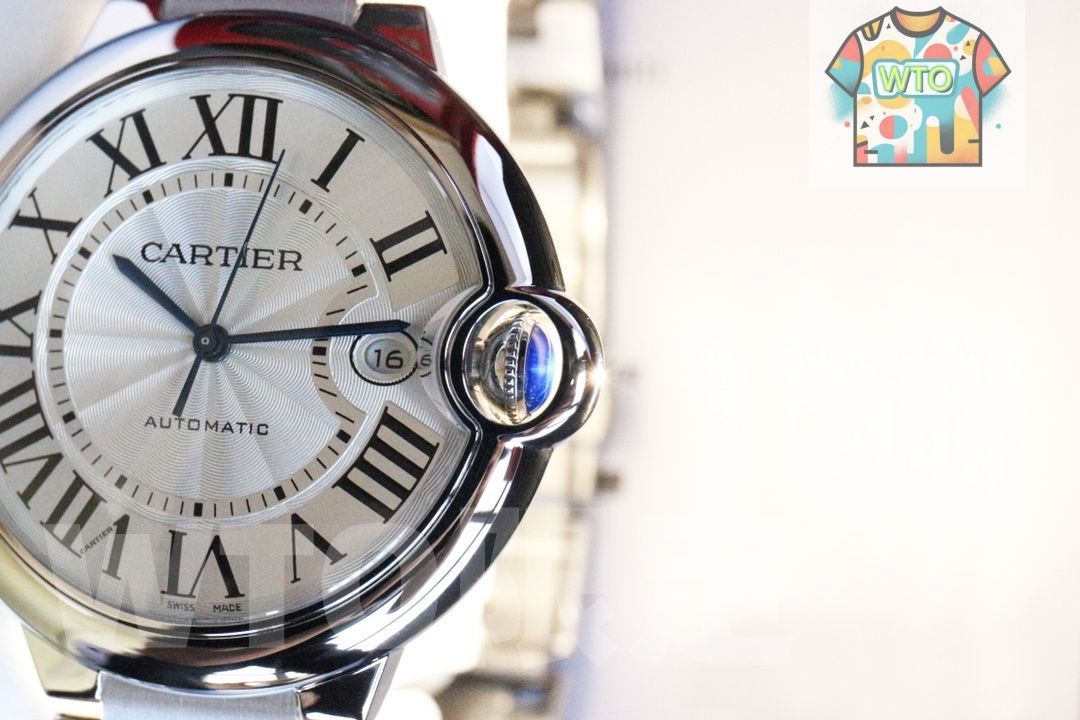  今日 CARTIER カルティエ バロンブルー 自動機械 316 ステンレススチールケース イタリア製黒革バンド WTO輸入2 腕時計(デジタル) 時計