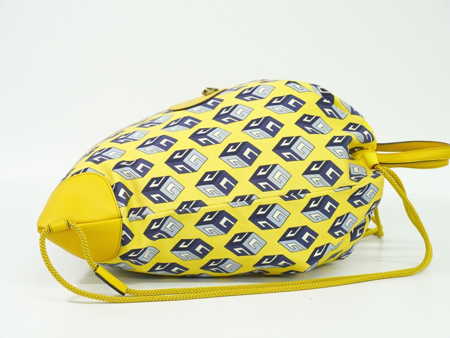  グッチ GUCCI ドローストリング キューブ ナップサック リュックサック キャンバス イエロー ブルー 473872 バッグ フォロー割 リュック バックパック バッグ