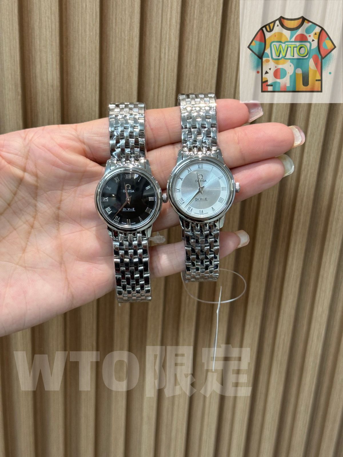 今日 OMEGA 蝶 黒銀モデル-WTO輸入2