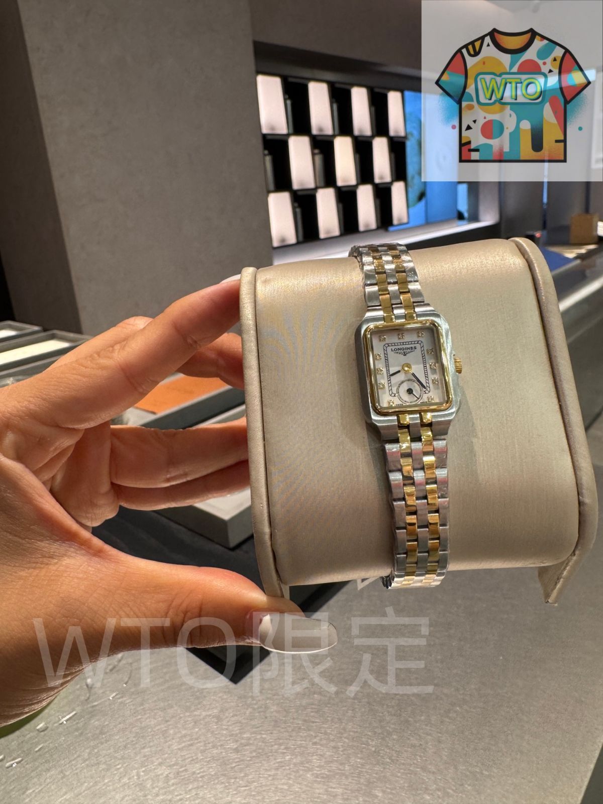 今日 LONGINES ロンジン ヴィンテージ 優雅 方形ゴールド腕時計-WTO輸入2