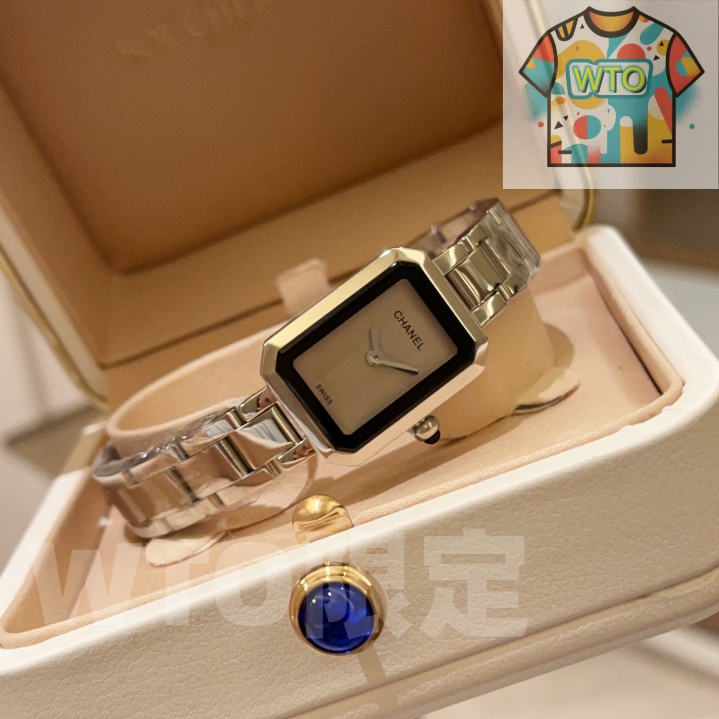 WTO通販 Chanel シャネル 方糖シリーズ 八角形の文字盤デザインを備え-WTO輸入-LAV 74