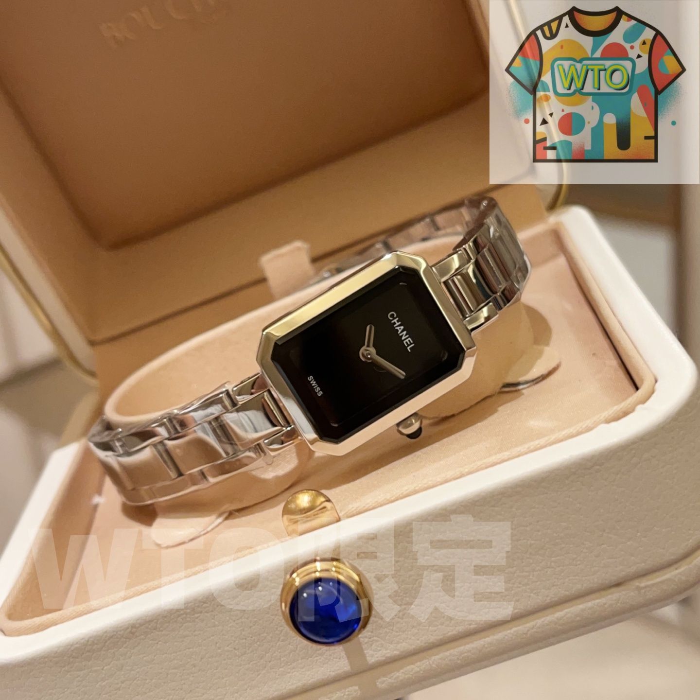  今日 Chanel シャネル 方糖シリーズ 八角形の文字盤デザインを備え 腕時計(デジタル) 時計