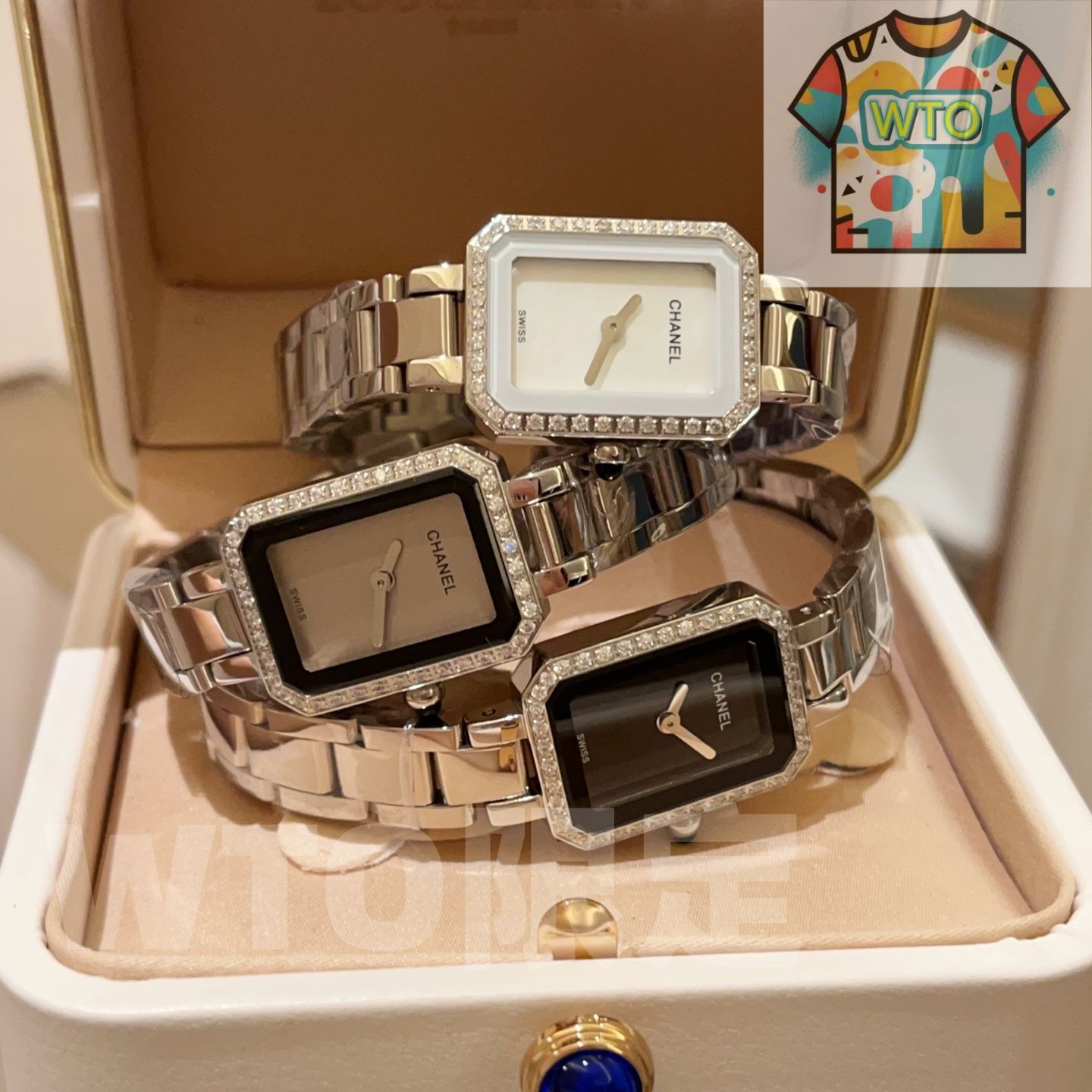  今日 Chanel シャネル 方糖シリーズ 八角形の文字盤デザインを備え-WTO輸入2 腕時計(デジタル) 時計
