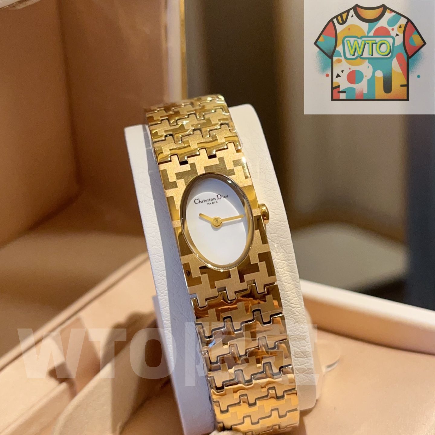  今日 Dior ディオール 千鳥格子シリーズ シルバー に千鳥格子を 腕時計(デジタル) 時計