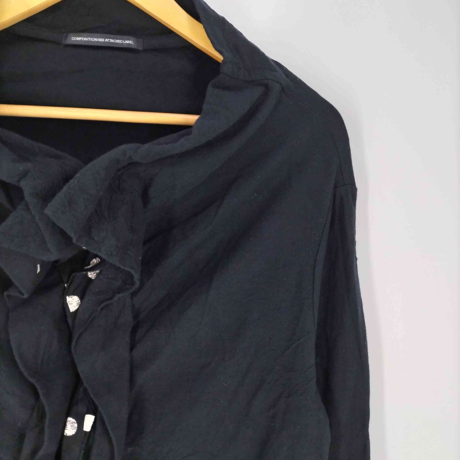  ワイズ Ys 水玉 ドット フリルカーディガン レディース JPN 2 長袖 カーディガン ボレロ アンサンブル