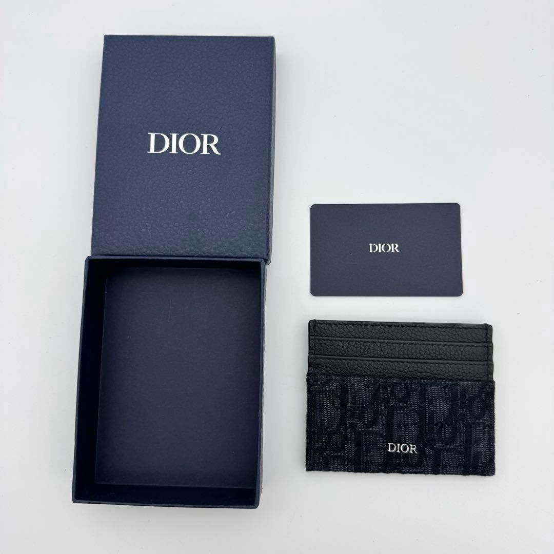 【美品】DIOR カードケース オブリークジャガード DIOR☆オブリーク ジャカード] ビジネスカードホルダー/国内発 (Dior