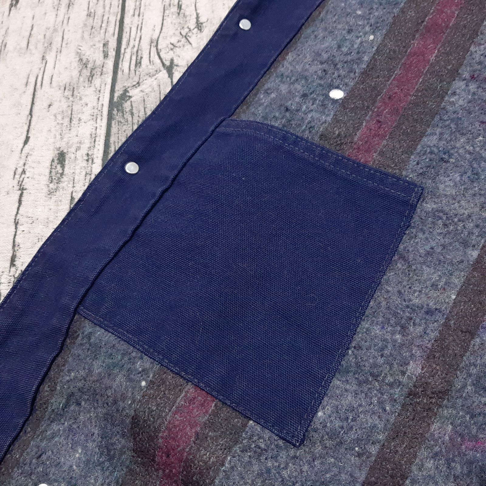 size 44】米国製 90s Carhartt ミシガンチョアコート ネイビー 星タグ