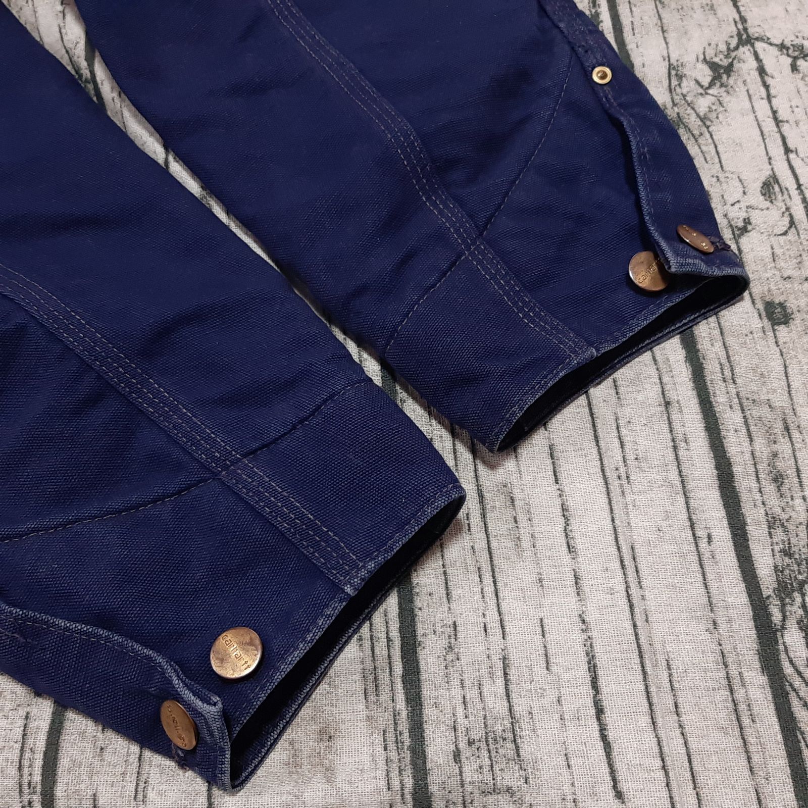 米国製 Carhartt ミシガンチョアコート ネイビー Chore Coat size 44】米国製 90s Carhartt ミシガンチョアコート ネイビー 星タグ