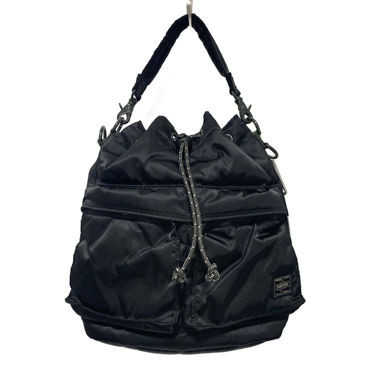 PORTER 吉田 ポーター ハンドバッグ タンカー 黒 巾着型