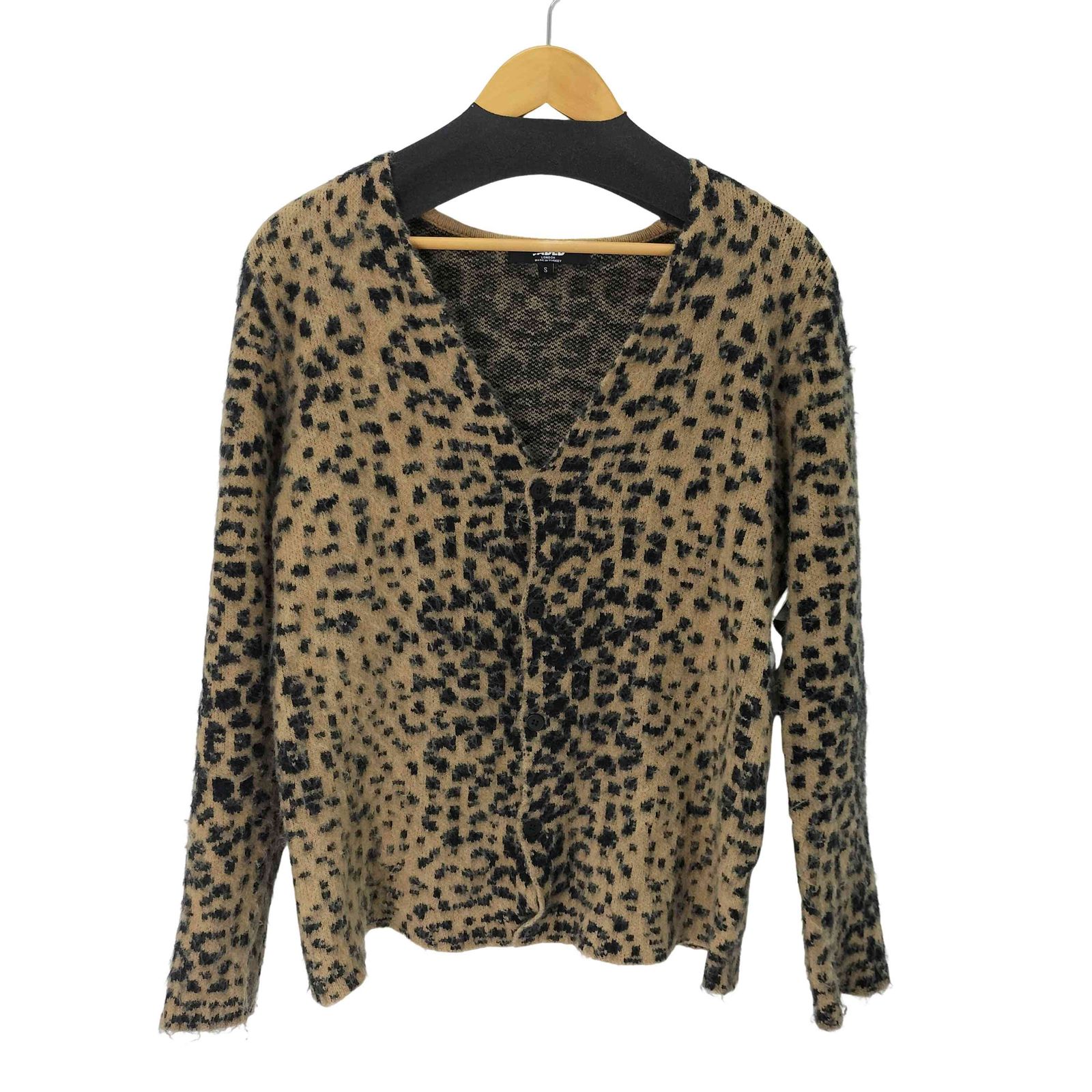 ジェイディッドロンドン JADED LONDON Leopard Chuck Cardigan レオパード メンズ import S