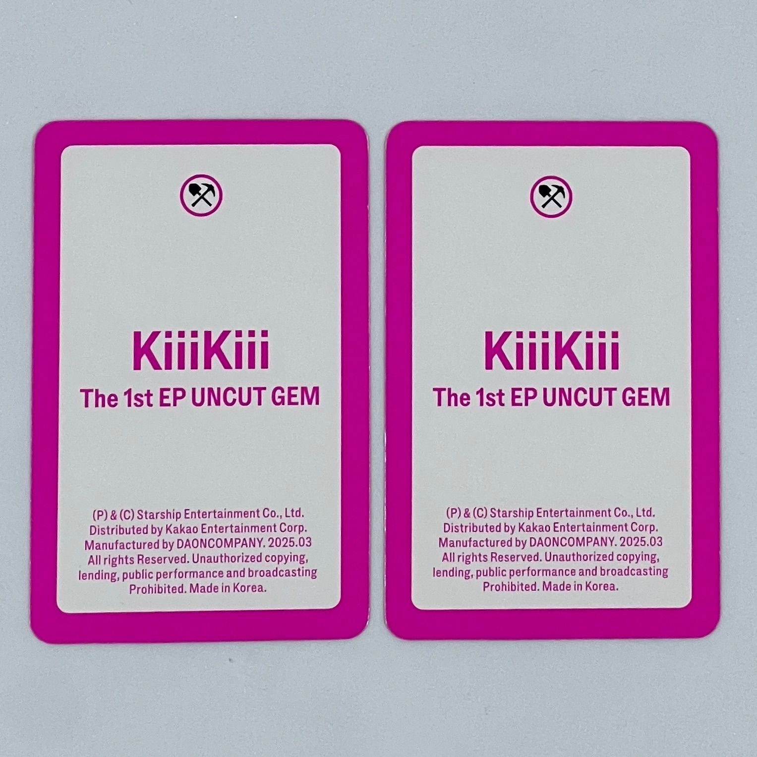 KiiiKiii UNCUT GEM 封入 ジユ キヤ ユニットトレカ 2枚セット - メルカリ