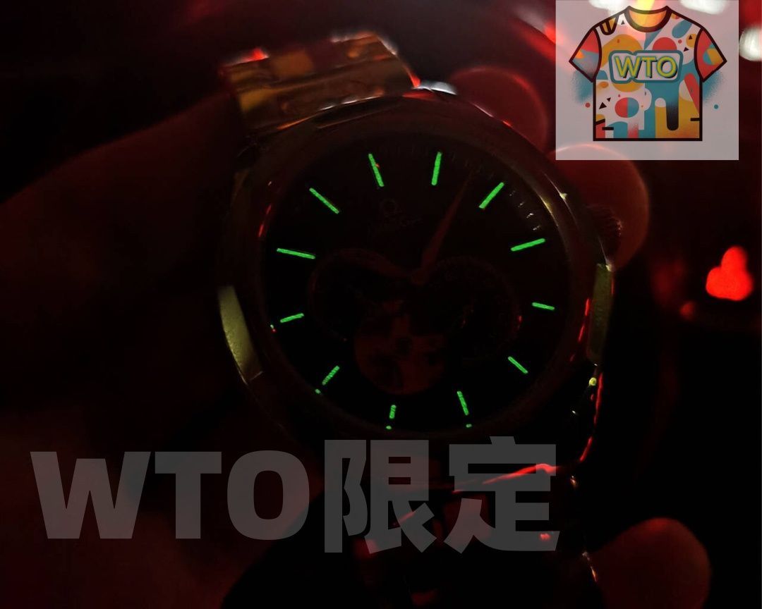  WTO通販 Omeiga オメイガ シンプルなダブルカレンダーと大三針デザイン WTO輸入 GUN 70 腕時計(デジタル) 時計