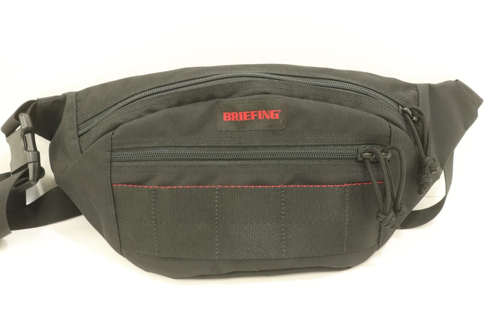 BRIEFING メンズウエストポーチ -- SLASH S MW GENII BRIEFING -- 黒 ブラック ロゴ