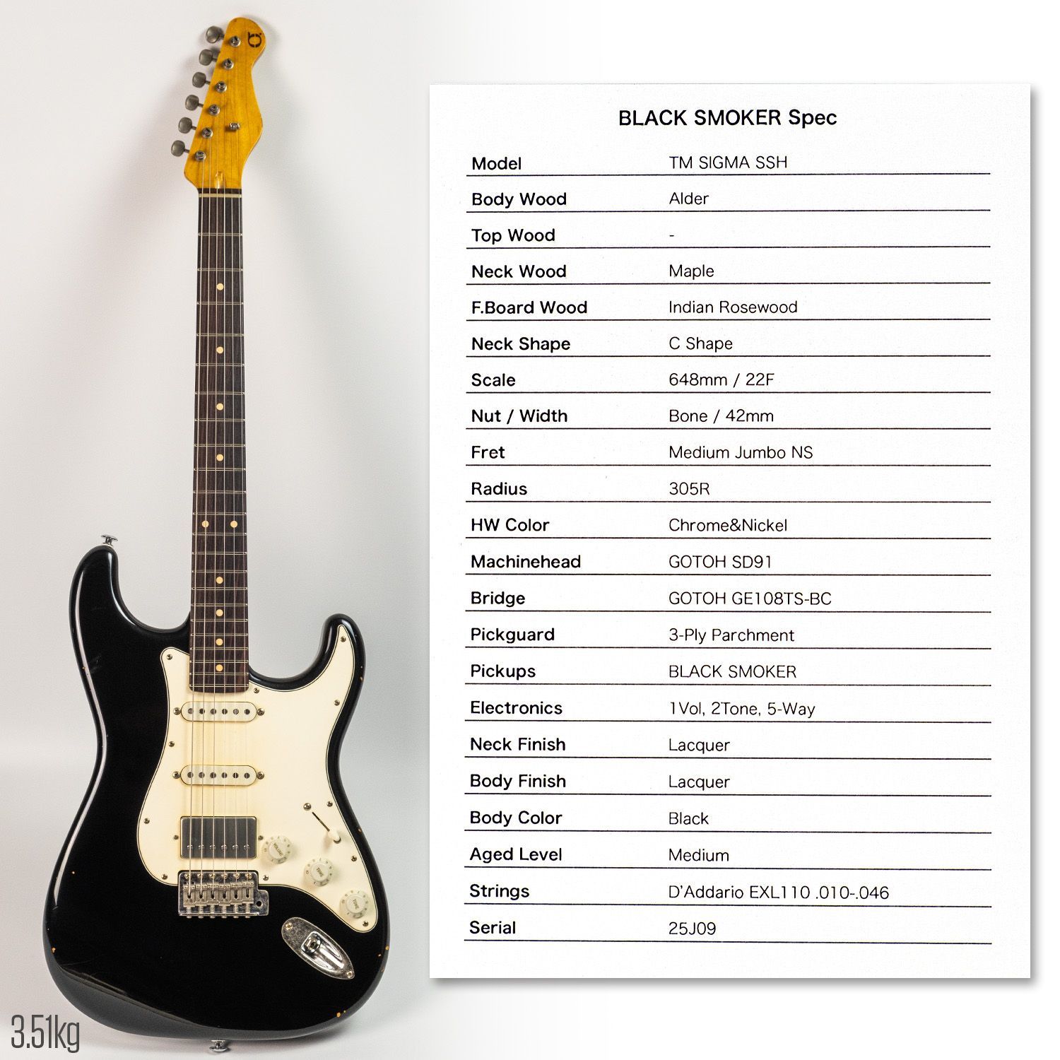 Black Smoker TRAD MASTER Series SIGMA SSH Medium Aged 3 51 kg