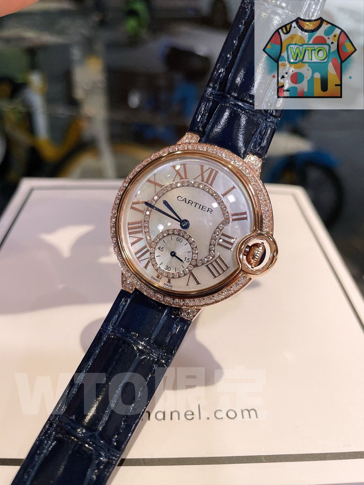  今日 Cartier カルティエ ブルーバルーン 手を白く見せる効果が抜群 腕時計(デジタル) 時計