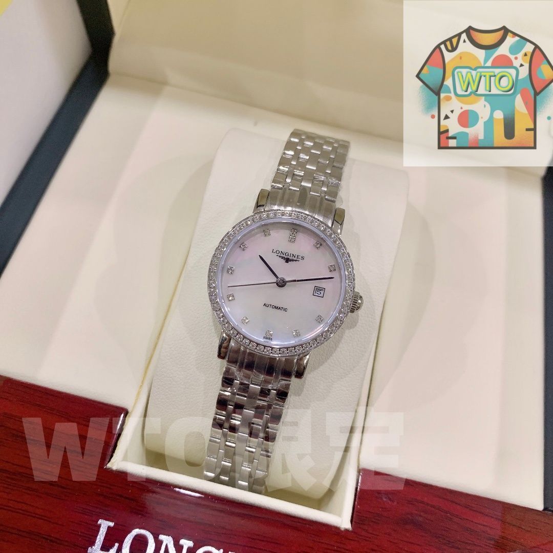 今日 Longines ロンジン エレガント 自動巻き機械ムーブメント搭載 腕時計(デジタル) 時計