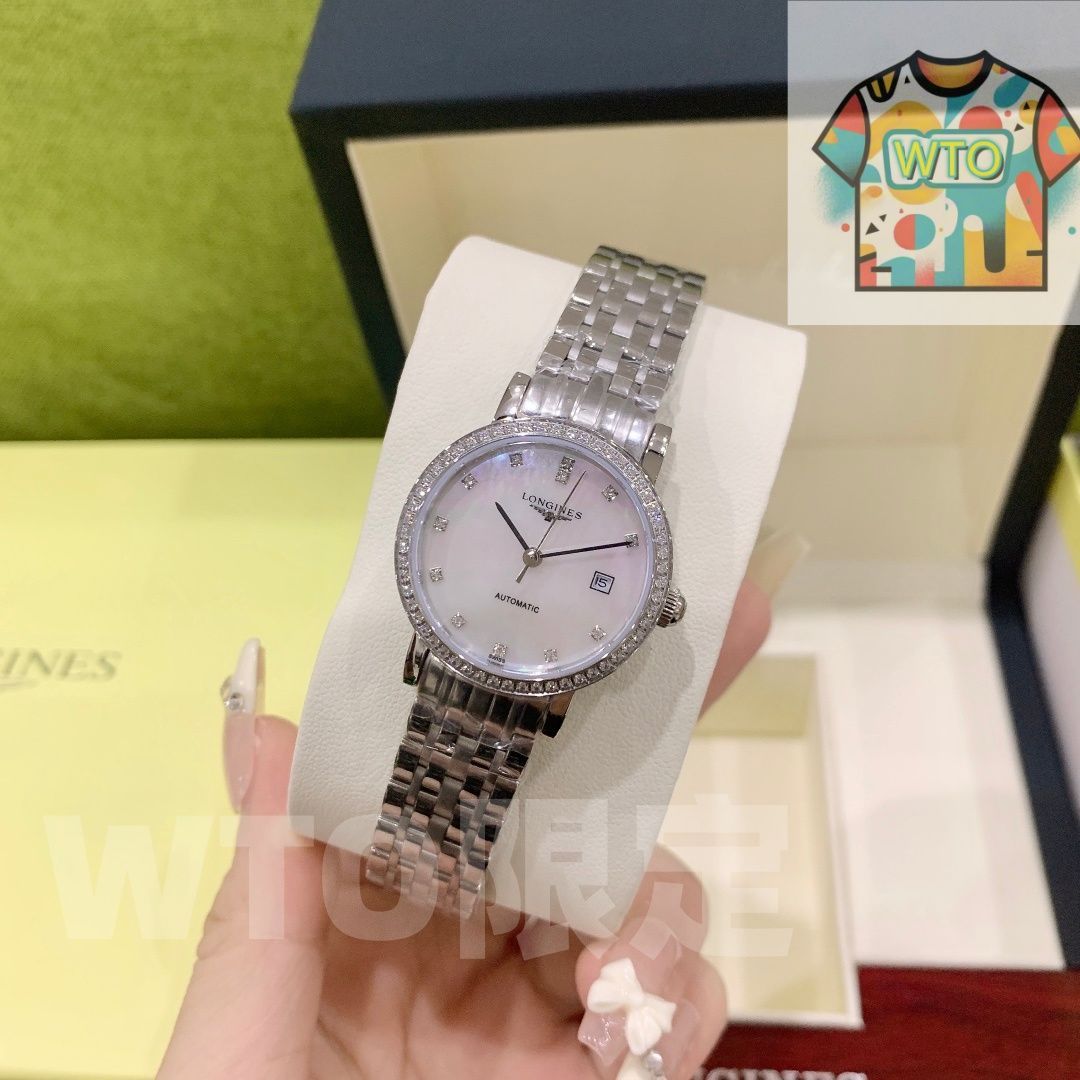 今日 Longines ロンジン エレガント 自動巻き機械ムーブメント搭載