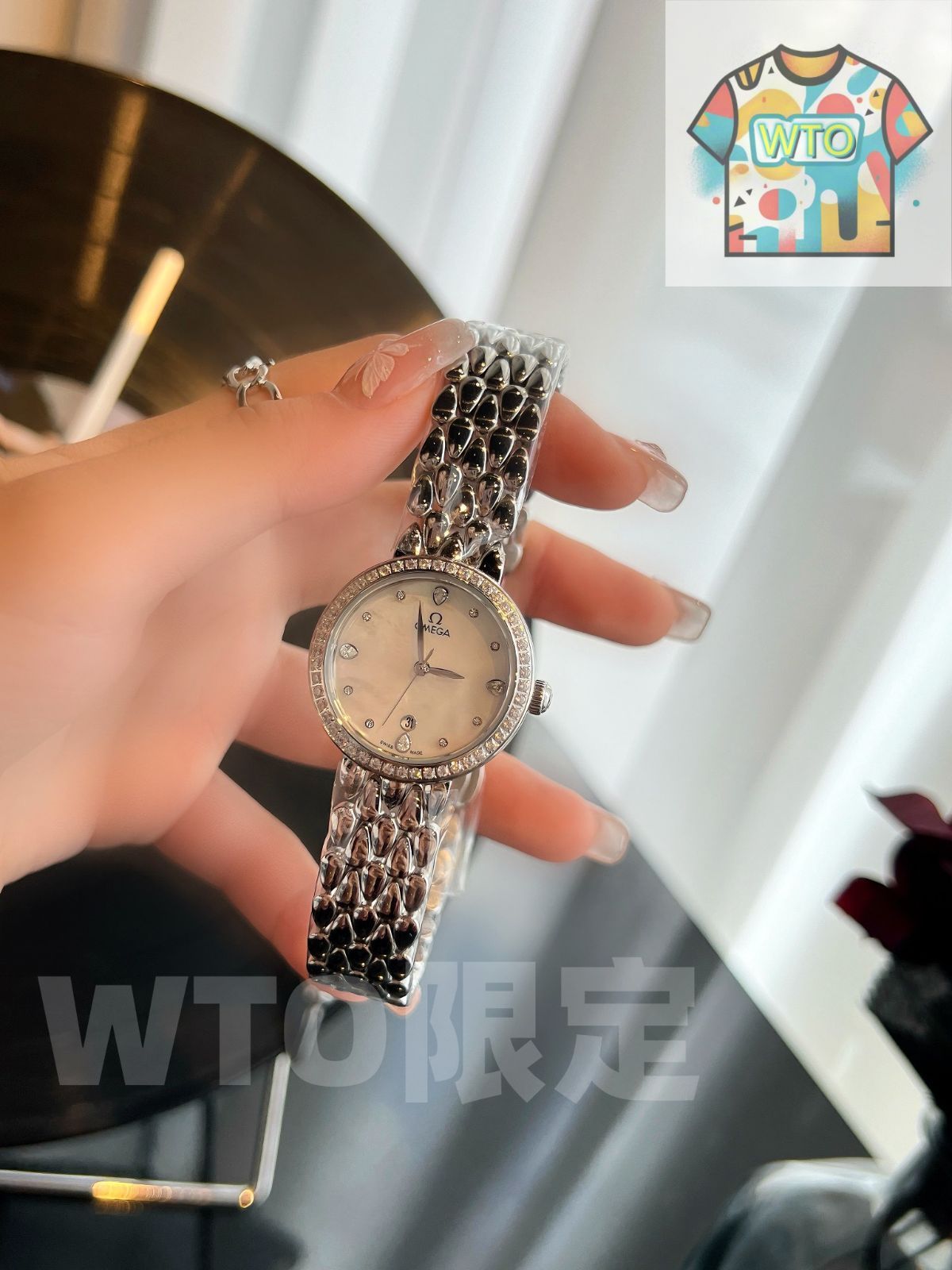 女神しずくシリーズ 文字盤は清新で上品