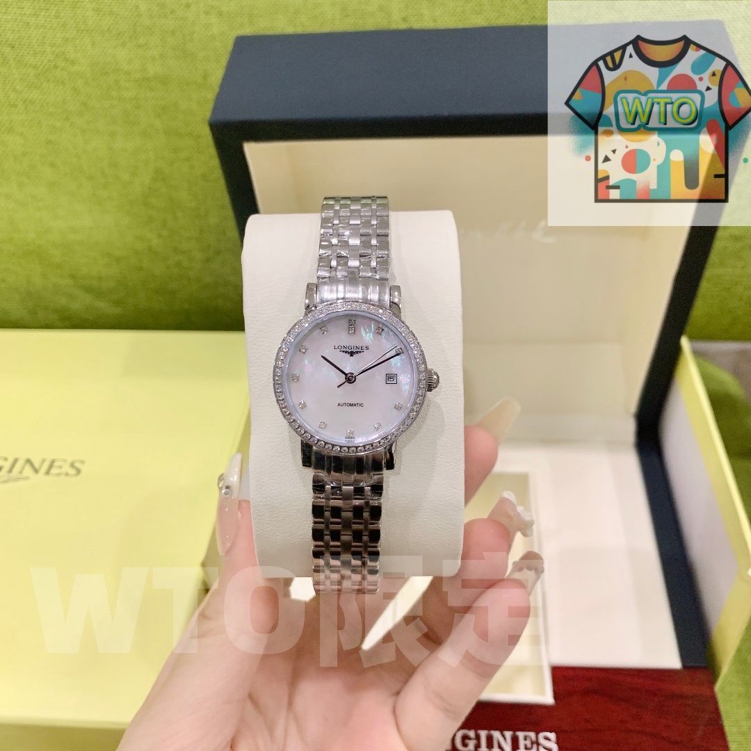 今日 Longines ロンジン エレガント 自動巻き機械ムーブメント搭載