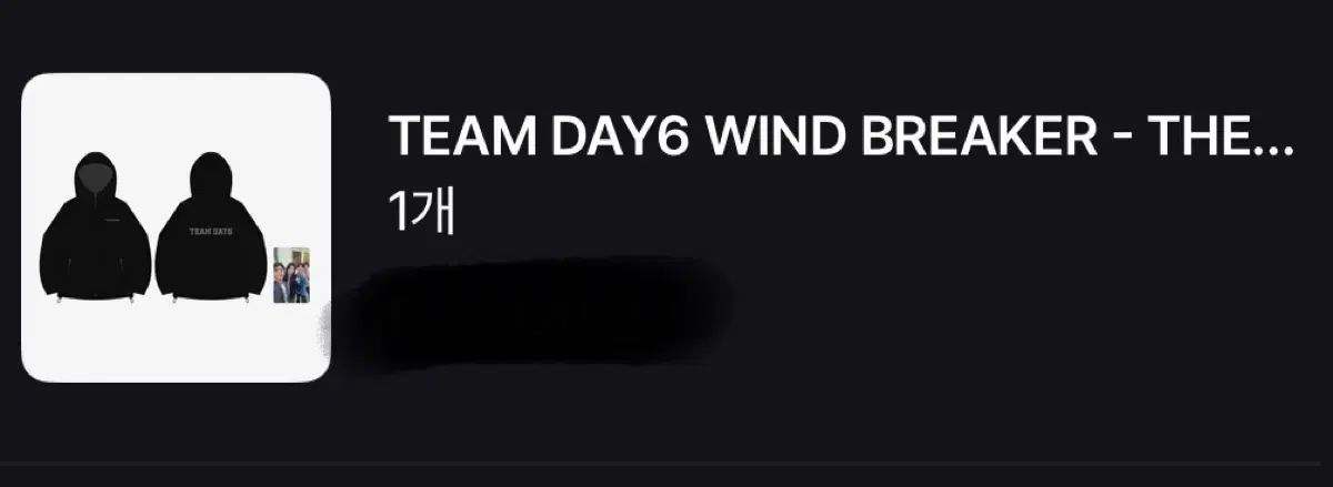 DAY6 デイシックス チームDAY6 デイシックス ウィンドブレーカー ウィンドブレーカー トレカ 付き