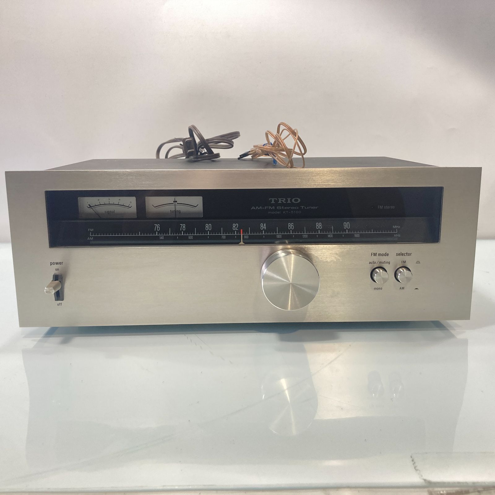 トリオ TRIO ケンウッド AM FM ステレオチューナー KT-5100 [管理No