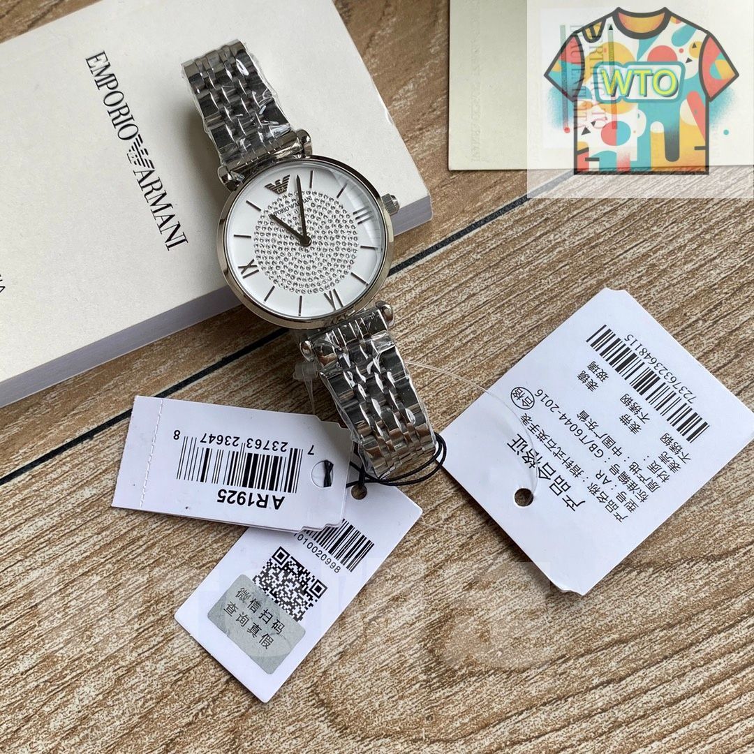  WTO通販 Armani アルマーニ 満天の星シリーズ スワロフスキークリスタルを使用したクォーツ腕時計 WTO輸入 SAD 62 腕時計(デジタル) 時計