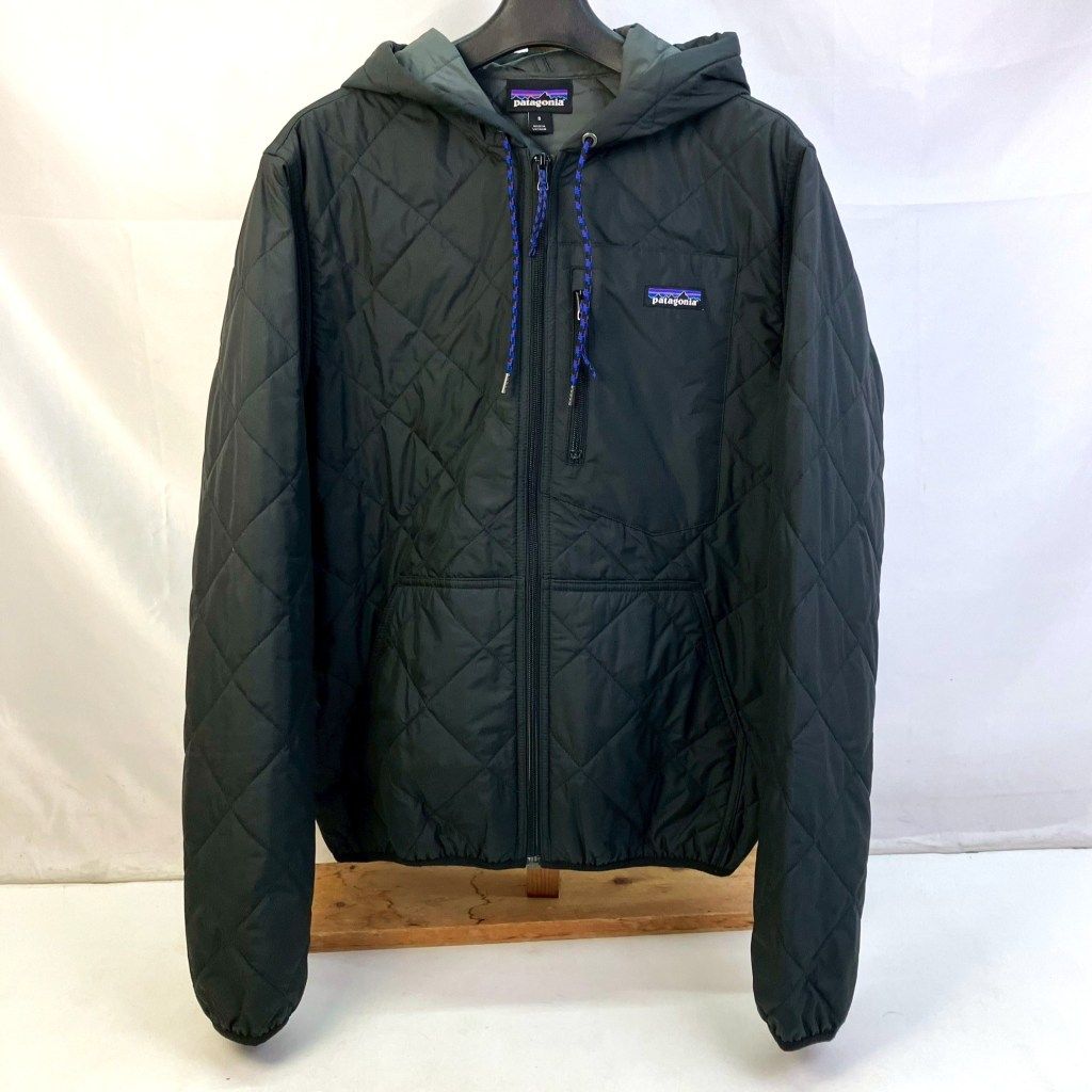 01w-5626 パタゴニア patagonia ダイアモンドキルトボマー フーディー ブラック サイズS メンズ アウター 品