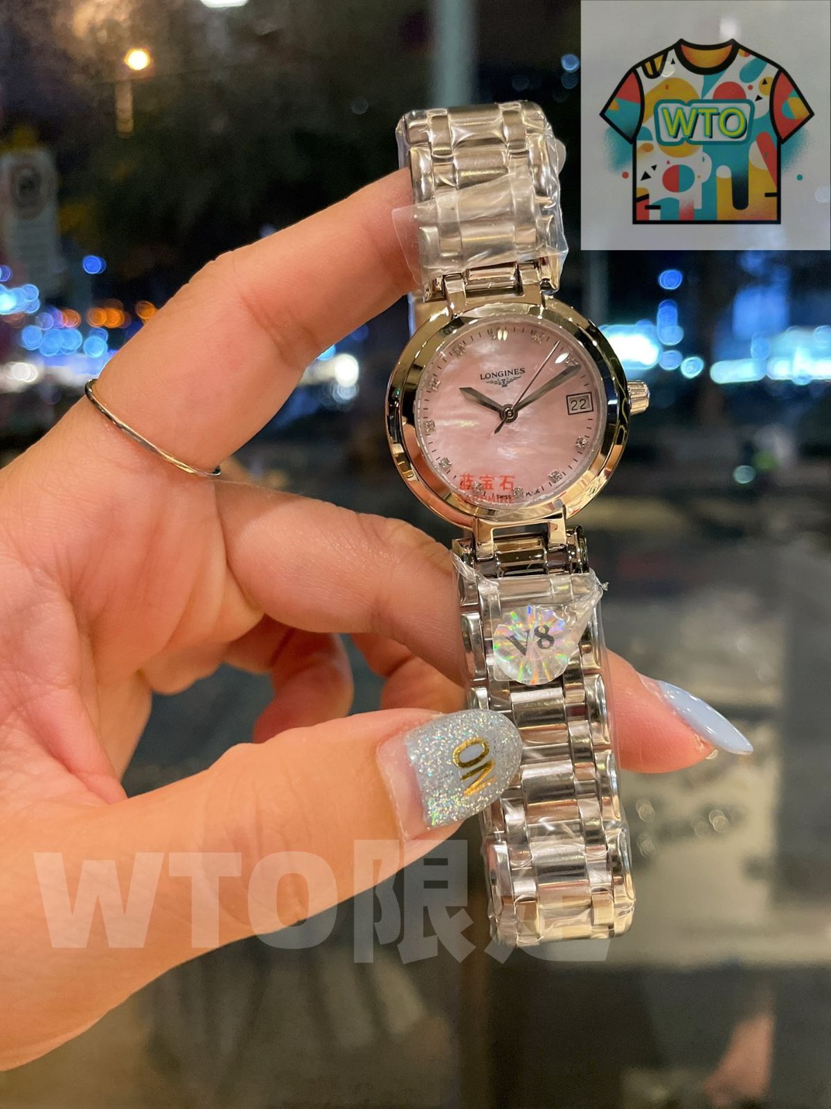 WTO通販 Longines ロンジン 心月シリーズ クォーツ腕時計 316 ステンレススチールケース-WTO輸入-HGJ62