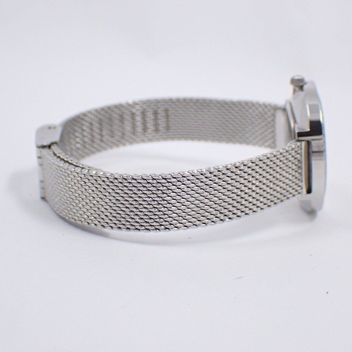 最安値で販売します。 Lunage ルナージュ ダイヤ0.65ct入り クォーツ レディース 腕時計 ブルーシェル文字盤 純正SSベルト AD-039 いおき質店