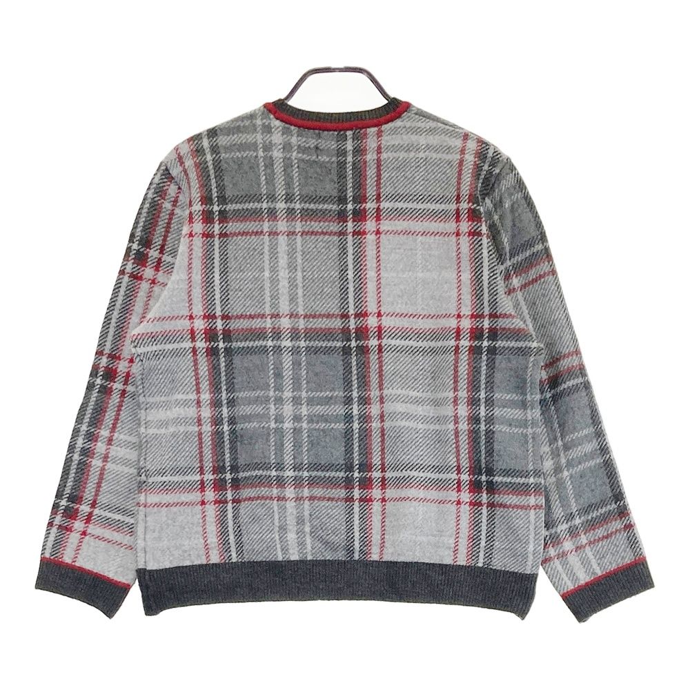 サイズ 3 L MUNSING WEAR マンシングウェア モデル 長袖 ニットセーター タータンチェック グレー系 ゴルフウェア レディース ストスト