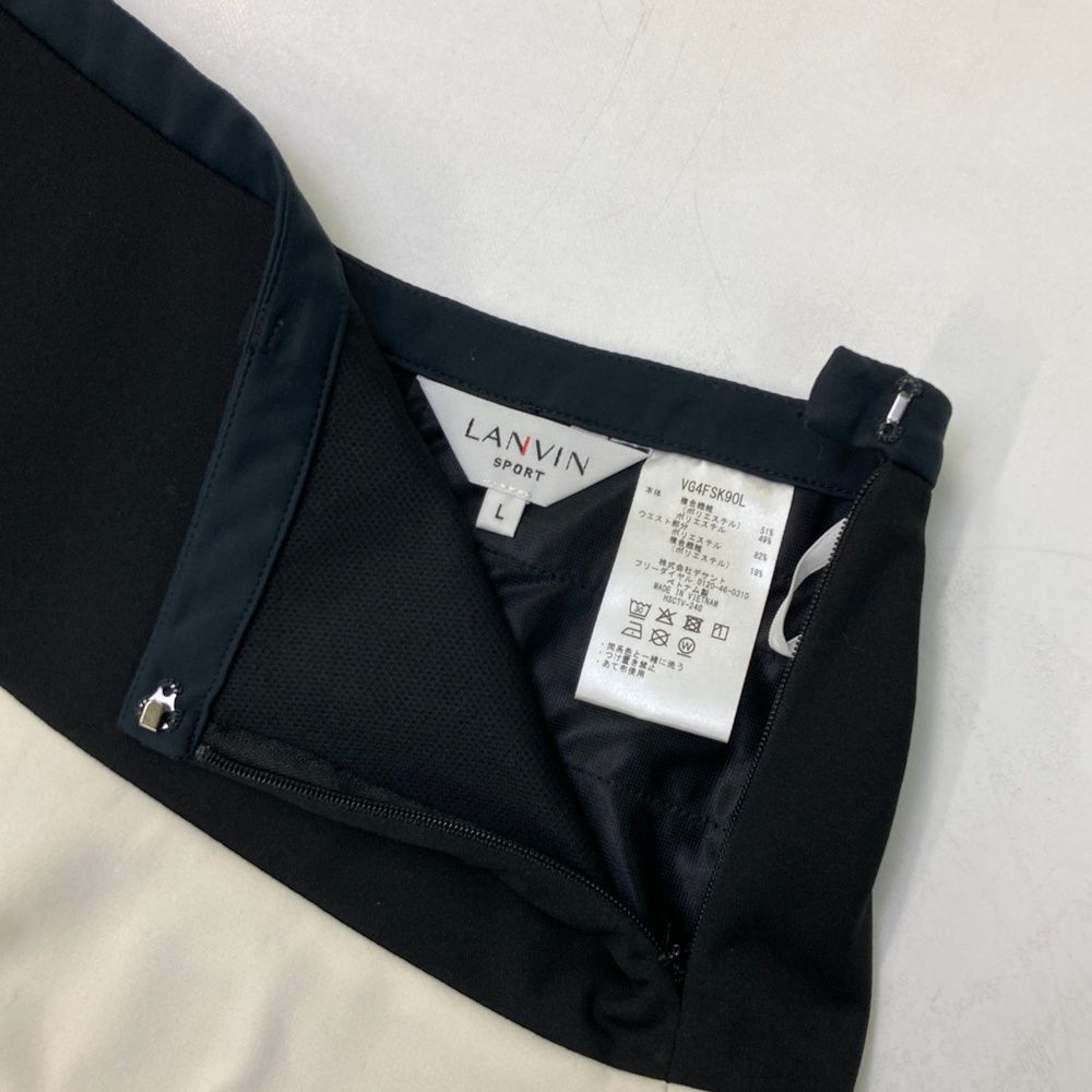 サイズ：L LANVIN SPORT ランバン スポール フレアスカート ブラック系