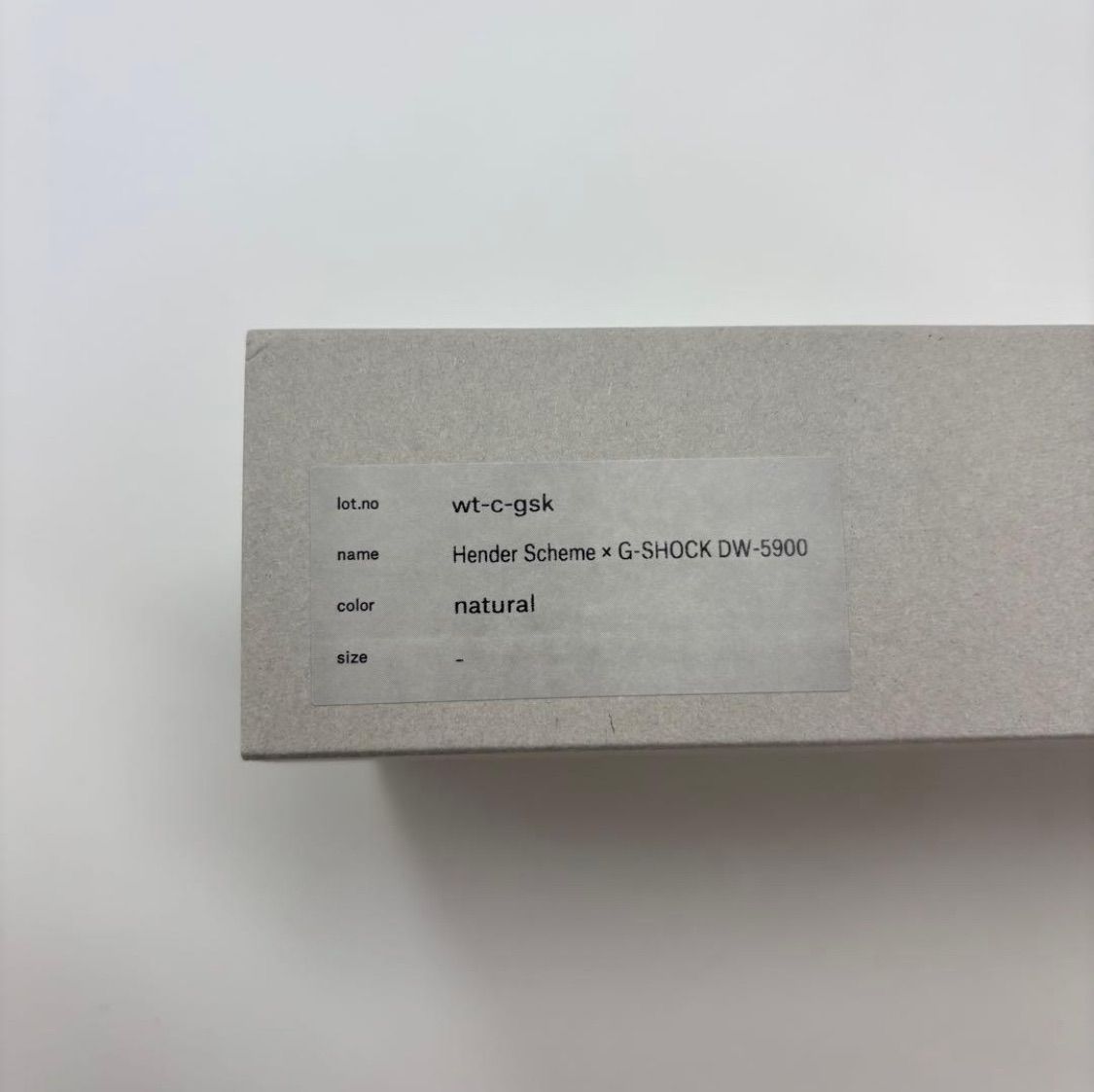 25ss 2025 Hender Scheme × G-SHOCK DW-5900 エンダースキーマ × ジーショック DW-5900 腕時計 natural ナチュラル wt-c-gsk 706