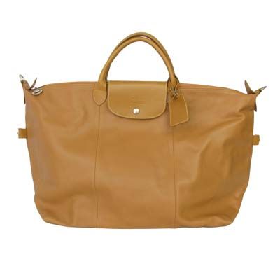 ロンシャン LONGCHAMP プリアージュ バッグ トート ボストン 大型 レザー ベージュ