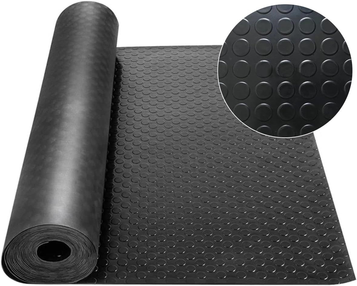 ガレージフローリング 厚さ3mm 滑り止めゴムシート 駐車場 フロアマット ロール