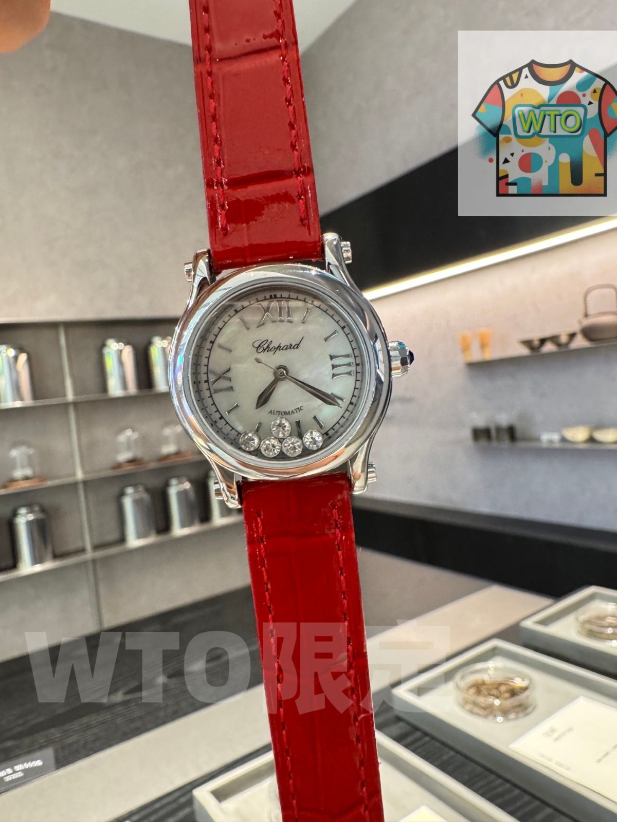 WTO通販 Chopard ショパール快楽五 貝殻面 30 mm クォーツ アパーチャーダイヤベゼル可-WTO輸入-KFI 31