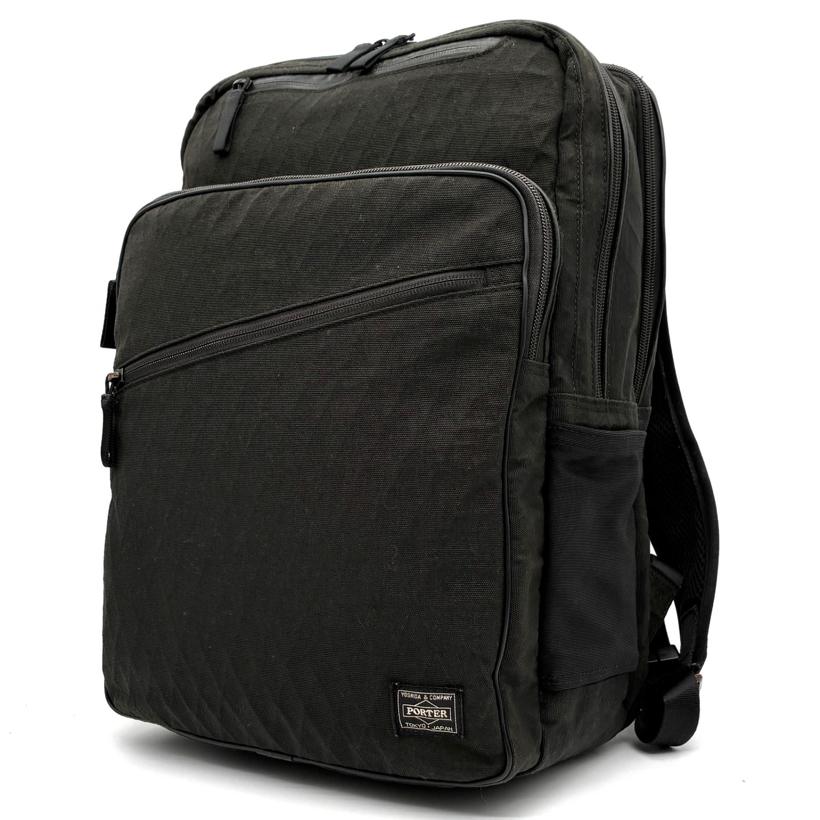 PORTER ポーター 吉田カバン ハイブリッド デイパック リュック ビジネスバッグ メンズ ロゴ 多収納 大容量 通勤 ブラック