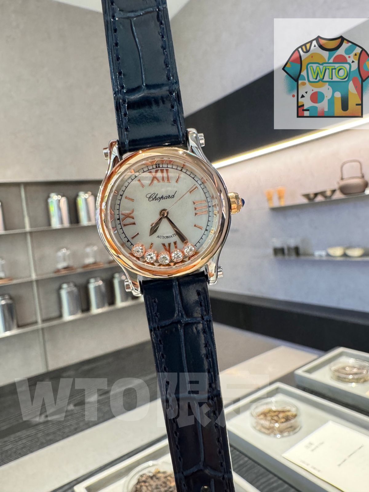 WTO通販 Chopard ショパール快楽五 貝殻面 30 mm クォーツ アパーチャーダイヤベゼル可-WTO輸入-PYZ 50