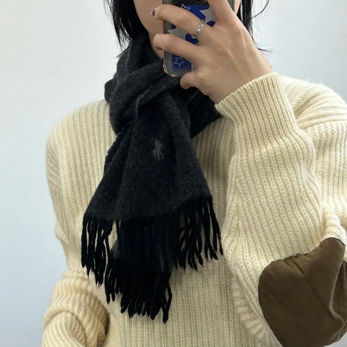 ポロ チャコールポニー チャコールグレー バイ マフラー